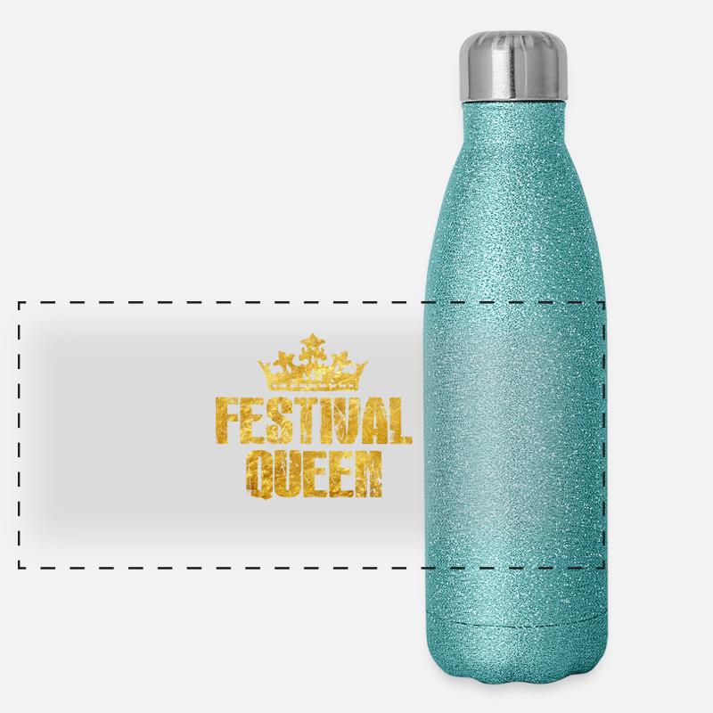 Festival Queen Panorama Glitzer Isolierflasche 500 ml