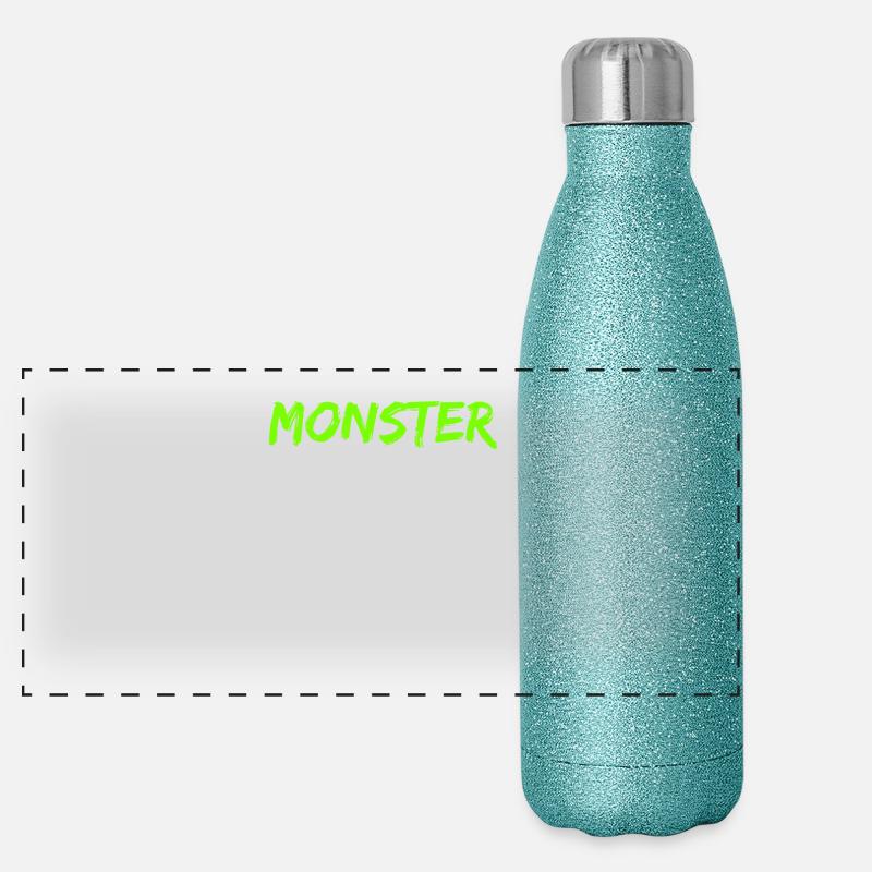 monster Panoramic Glitter Thermal Bottle 500 ml