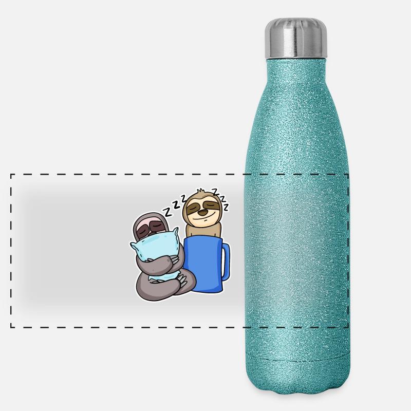 Bradipi Thermos in acciaio inossidabile glitterato