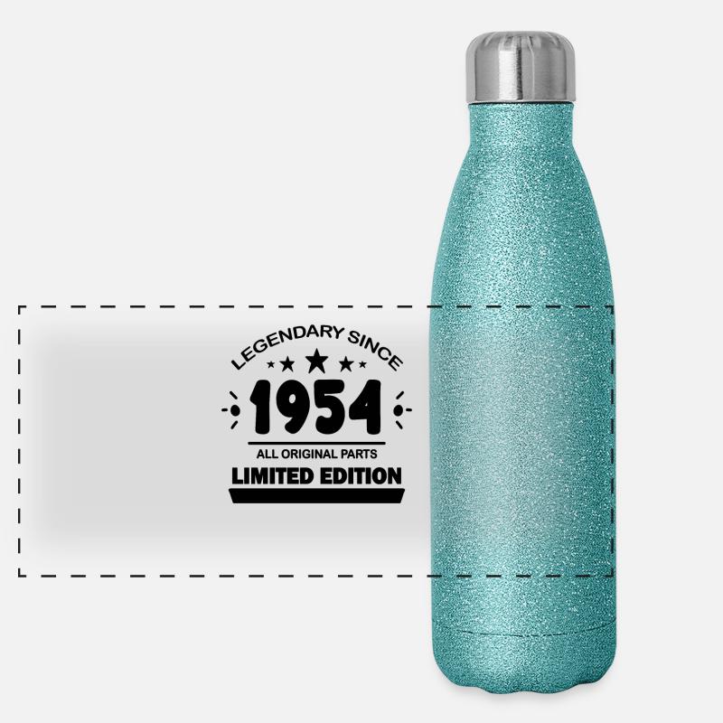 1954 - Né 1954 - Année de construction 1954 Gourde isotherme panoramique pailletée 500 ml