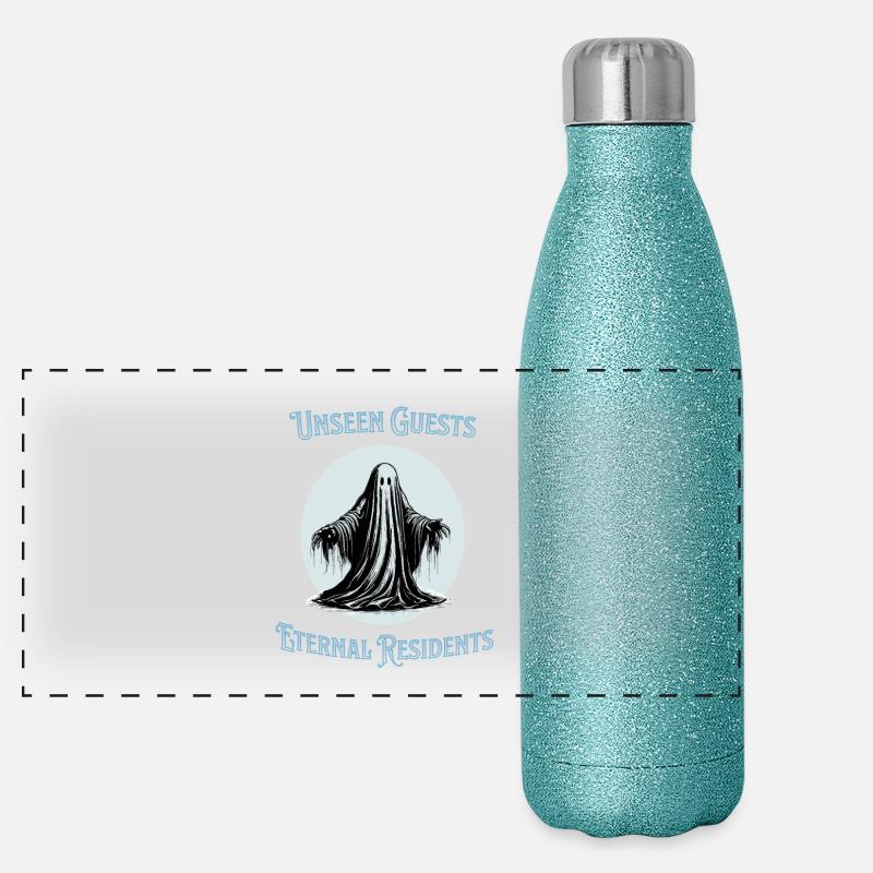 Invités invisibles, résidents éternels Gourde isotherme panoramique pailletée 500 ml