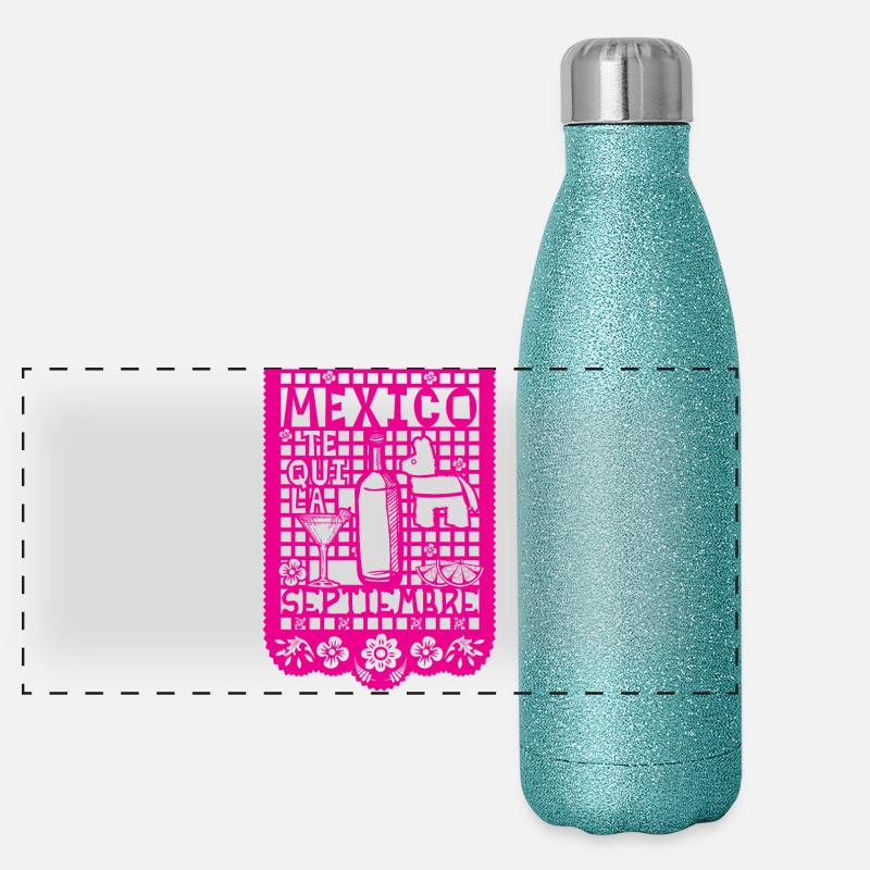 Konfetti Panorama Glitzer Isolierflasche 500 ml