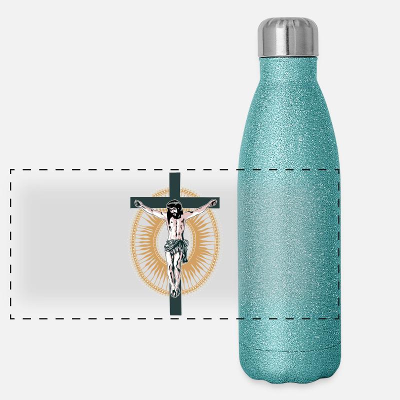 Christus Panorama Glitzer Isolierflasche 500 ml