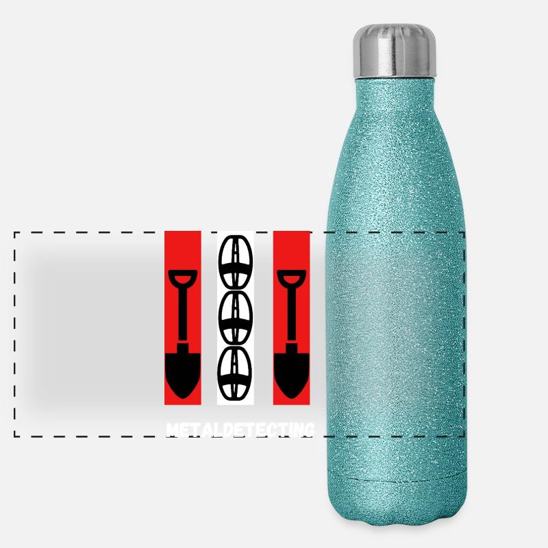 Détection des métaux Gourde isotherme panoramique pailletée 500 ml