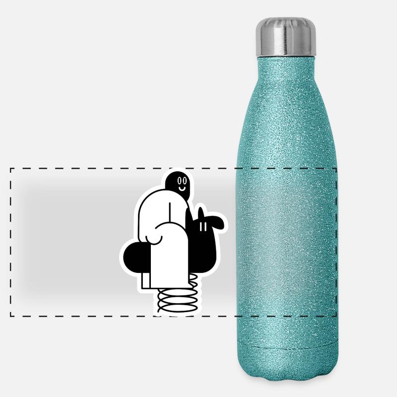 Swinging Thug Panorama Glitzer Isolierflasche 500 ml