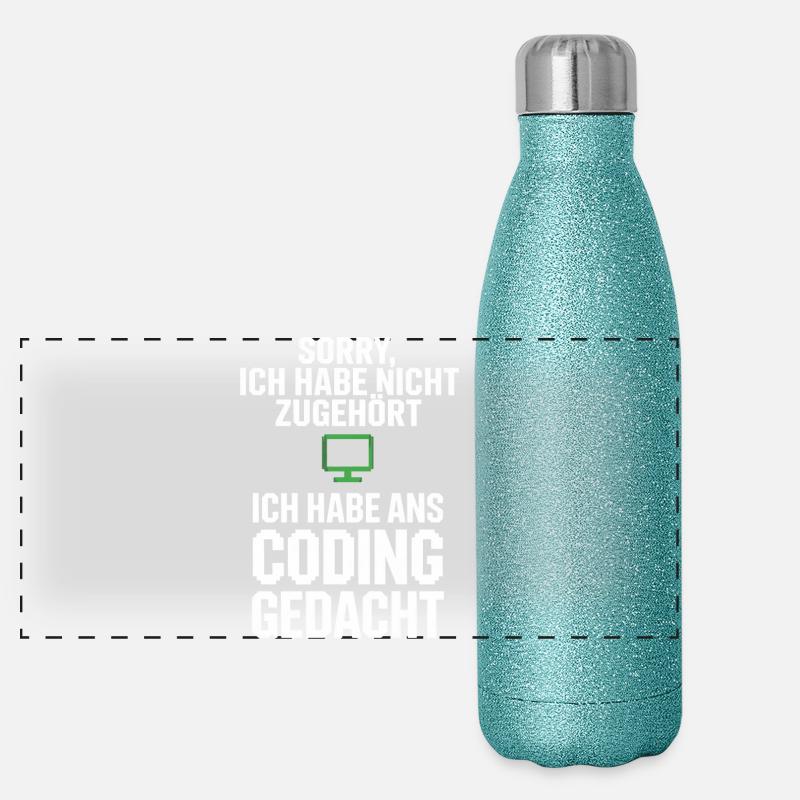 Sorry, ich habe ans Coding gedacht Panorama Glitzer Isolierflasche 500 ml