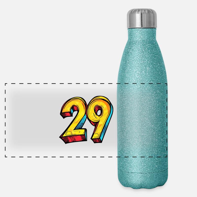 Bande dessinée à 29 numéros Gourde isotherme panoramique pailletée 500 ml