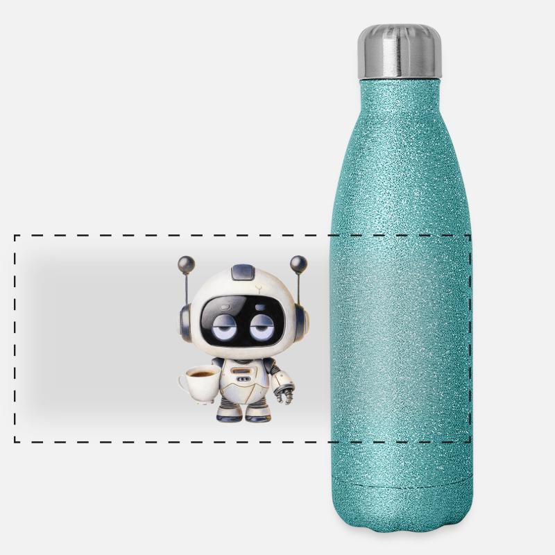 Robot Café Gourde isotherme panoramique pailletée 500 ml