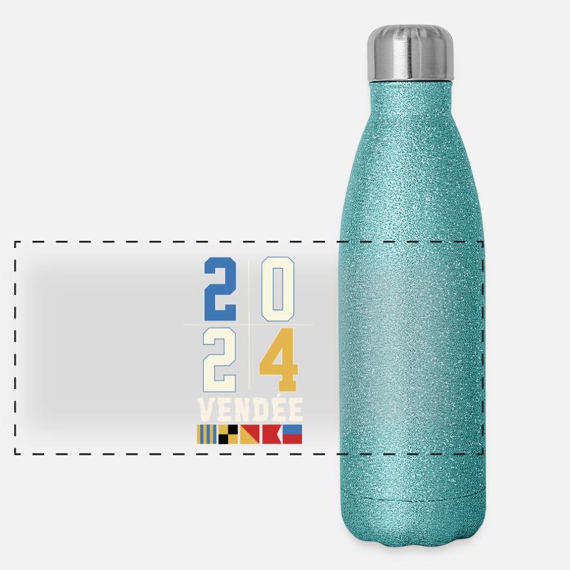 Regatta around the globe Vendée 2024 Panoramic Glitter Thermal Bottle 500 ml