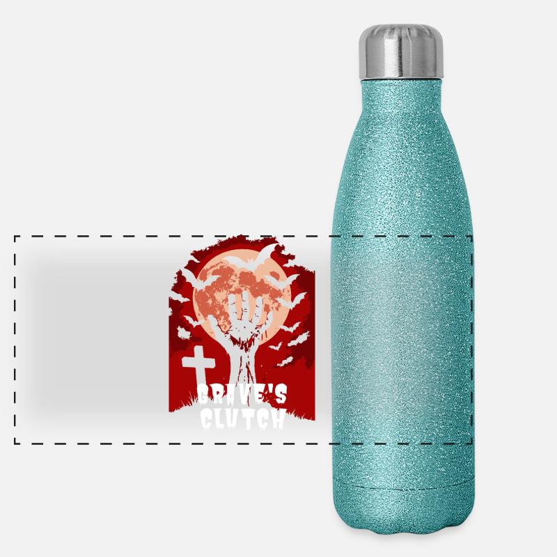 Grave’s Clutch Halloween Horror Design Gourde isotherme panoramique pailletée 500 ml