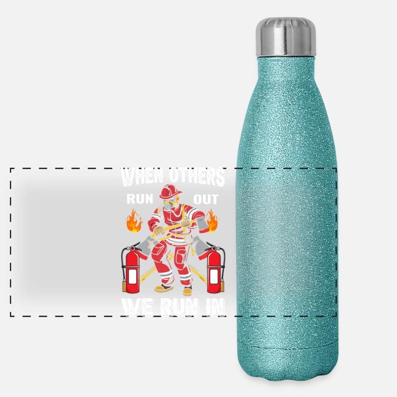 Fire brigade Panoramic Glitter Thermal Bottle 500 ml