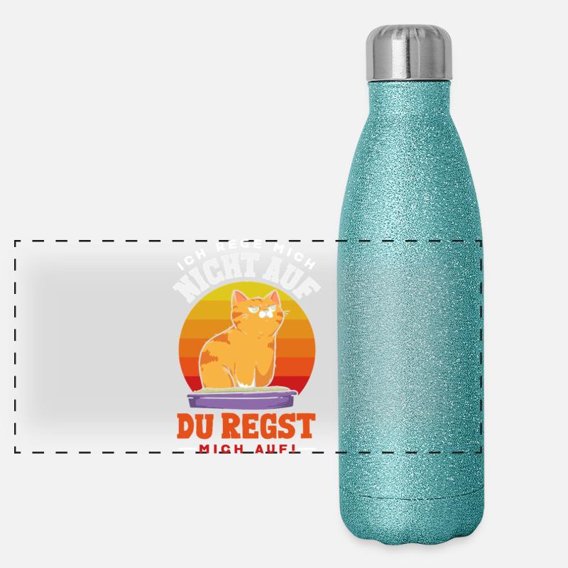 I'm not upset – you're upsetting me Panoramic Glitter Thermal Bottle 500 ml