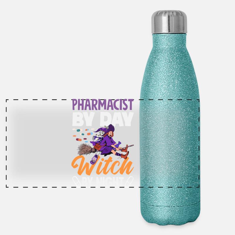 Apotheker Pharmazeutisch-technischer Panorama Glitzer Isolierflasche 500 ml