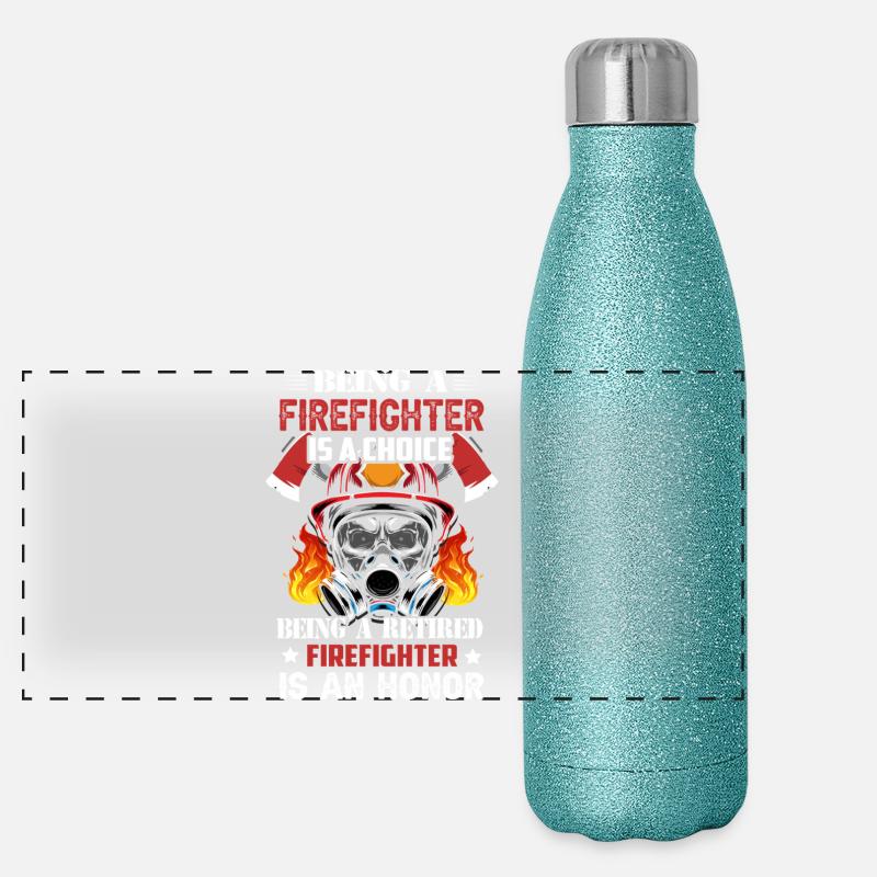 Pompiers Gourde isotherme panoramique pailletée 500 ml