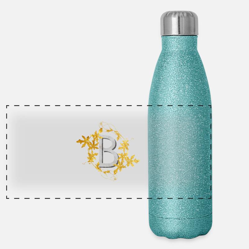 Initials2-B Panorama Glitzer Isolierflasche 500 ml