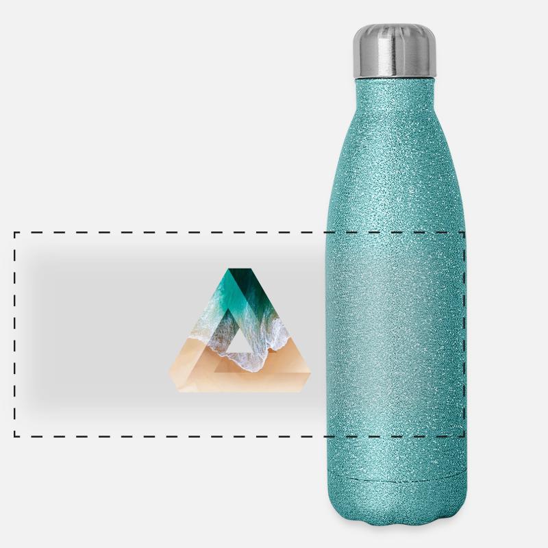 Triangle de Penrose Gourde isotherme panoramique pailletée 500 ml