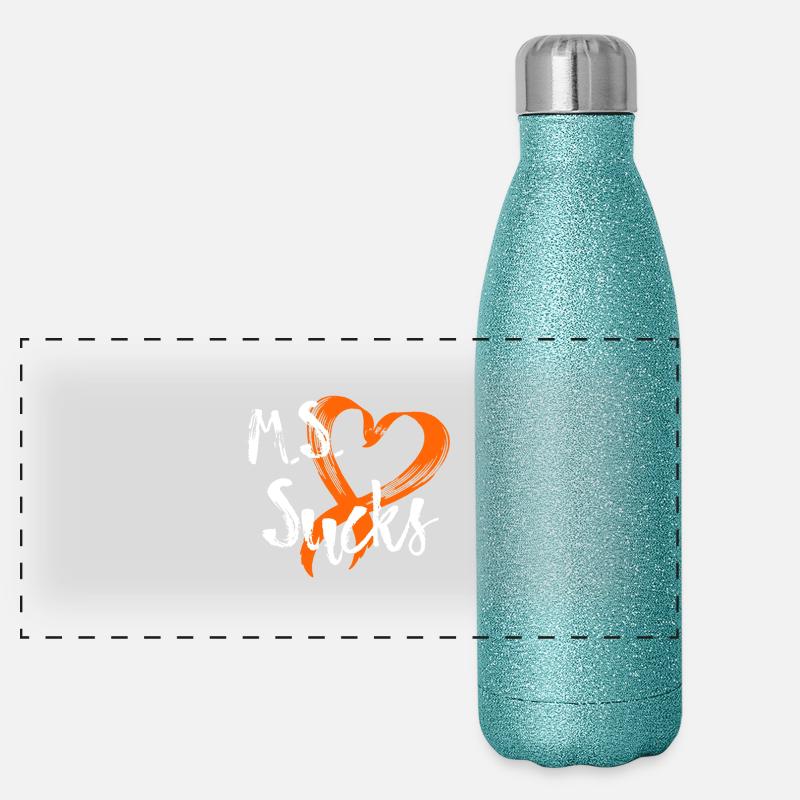 Multiple Sclerosis Awareness Panoramic Glitter Thermal Bottle 500 ml