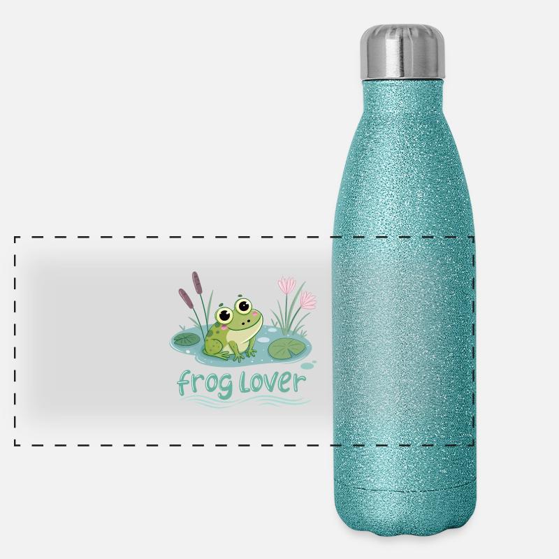 Frog Lovers Panoramic Glitter Thermal Bottle 500 ml