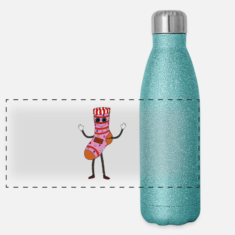 Figurine chaussette pailletée Gourde isotherme panoramique pailletée 500 ml