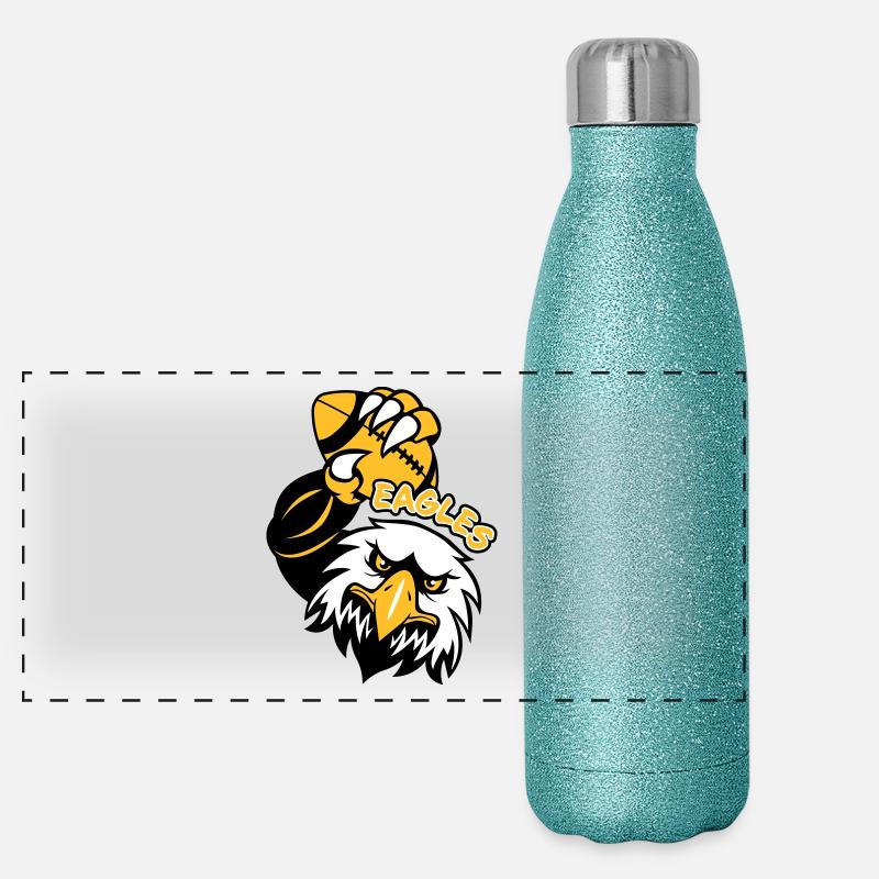 Eagles Rugby Gourde isotherme panoramique pailletée 500 ml