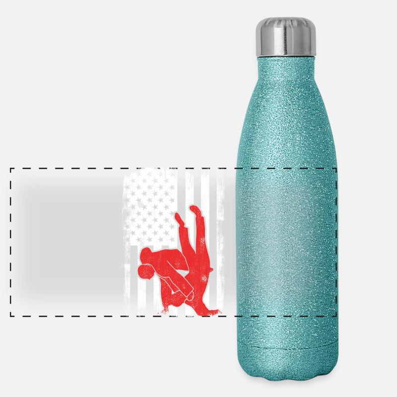 Judo du 4 juillet Gourde isotherme panoramique pailletée 500 ml