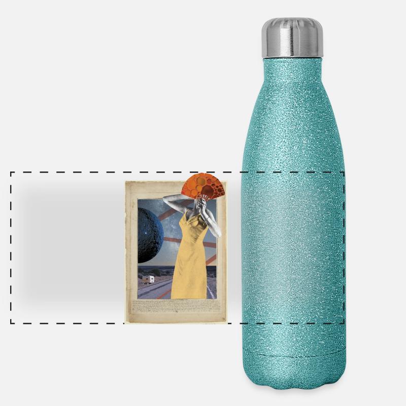 Voyageur Aventure Vanlife Route Panorama Glitzer Isolierflasche 500 ml
