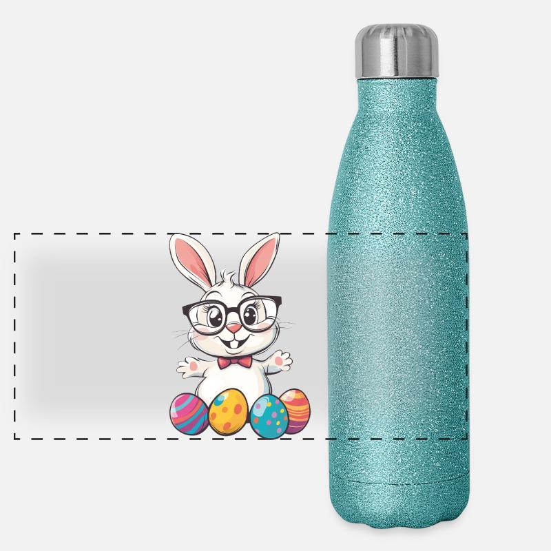 Easter Bunny Panoramic Glitter Thermal Bottle 500 ml
