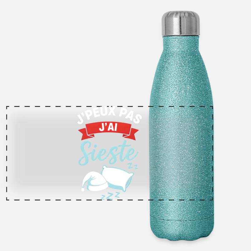 J'ai Sieste: Pause Douceur Gourde isotherme panoramique pailletée 500 ml