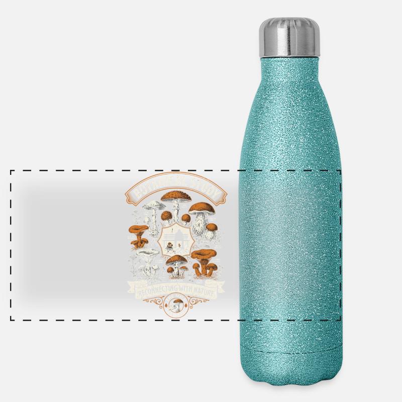 Étude botanique Gourde isotherme panoramique pailletée 500 ml