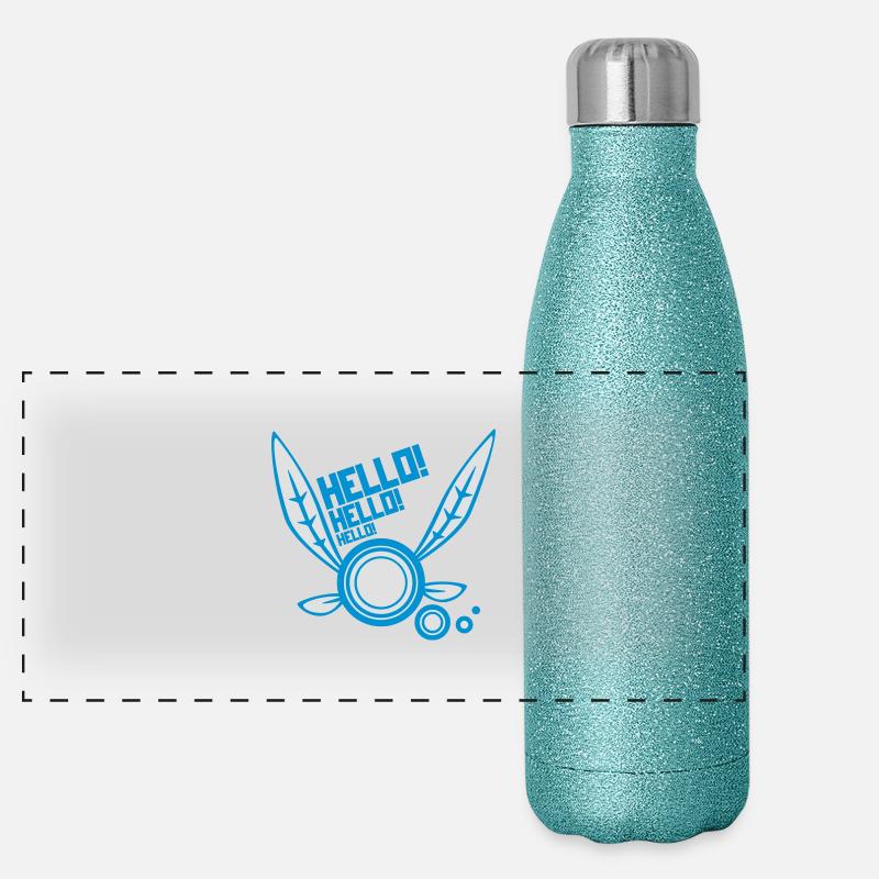 Fee "Hallo!" Panorama Glitzer Isolierflasche 500 ml