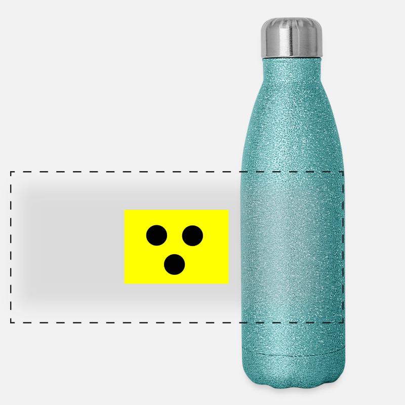 Blindenzeichen Panorama Glitzer Isolierflasche 500 ml