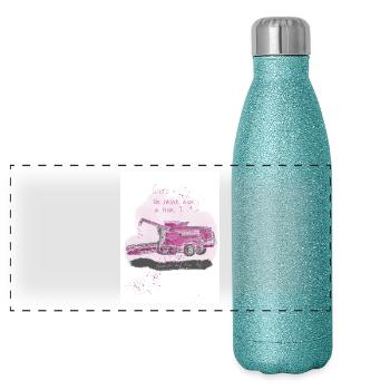 fullsizeoutput 1624 - Gourde isotherme panoramique pailletée 500 ml - paillettes bleues - Devant