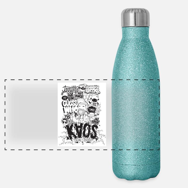 ChaosArtz Panorama Glitzer Isolierflasche 500 ml