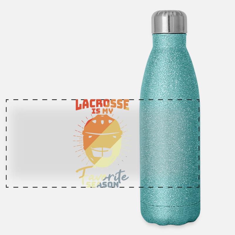 Lacrosse Motivation Panorama Glitzer Isolierflasche 500 ml