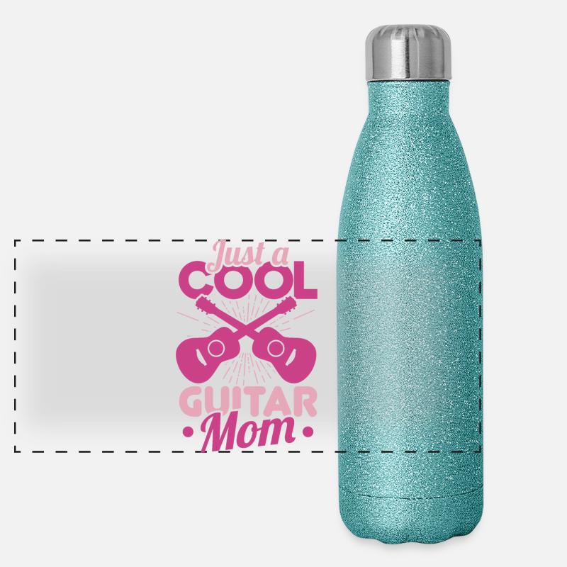 Sillet de guitare Gourde isotherme panoramique pailletée 500 ml