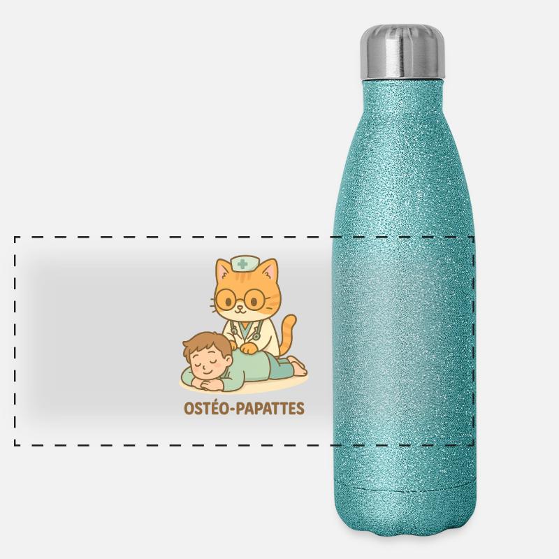 Ostéo-Papattes Gourde isotherme panoramique pailletée 500 ml