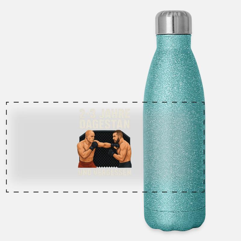 2-3 years Dagestan and forgotten - Panoramic Glitter Thermal Bottle 500 ml - blue glitter