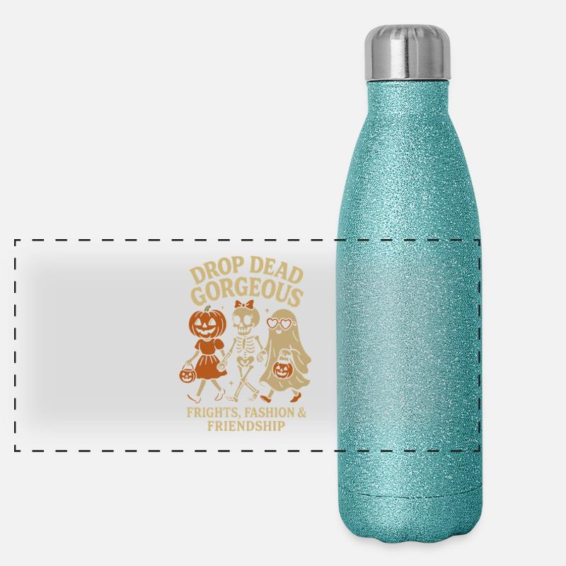 Drop Dead Gorgeous – Mode d’Halloween et amis Gourde isotherme panoramique pailletée 500 ml