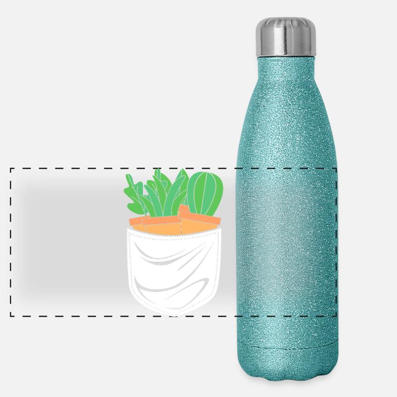 Cactus Plante Cactus Gourde isotherme panoramique pailletée 500 ml