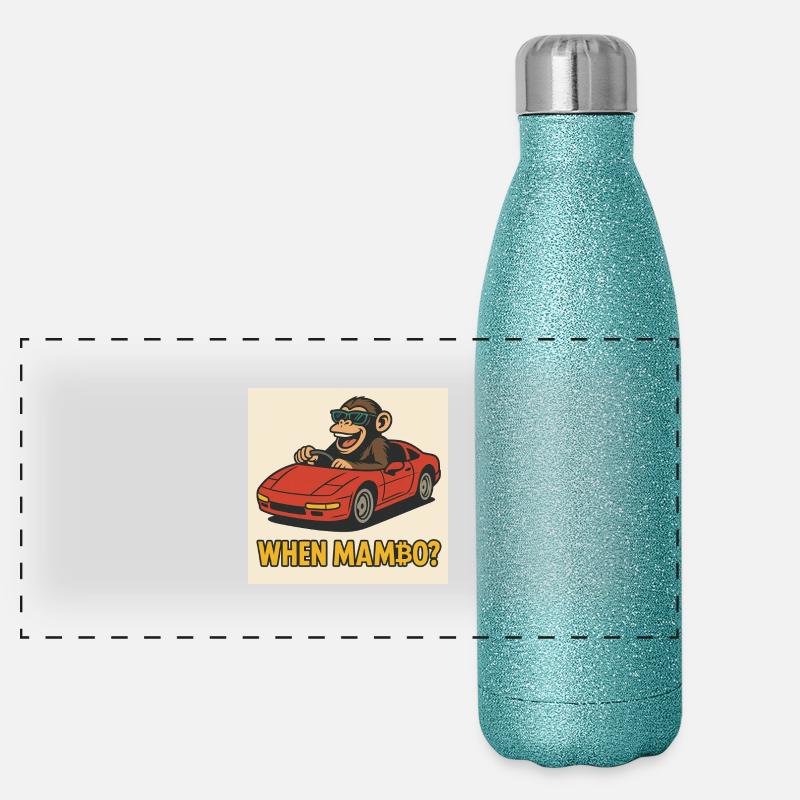 Bitcoin rencontre Monkey Joe Gourde isotherme panoramique pailletée 500 ml