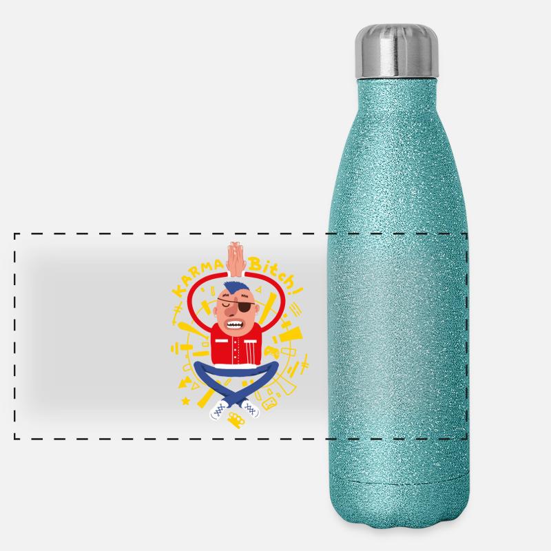 Méditer Punk Gourde isotherme panoramique pailletée 500 ml