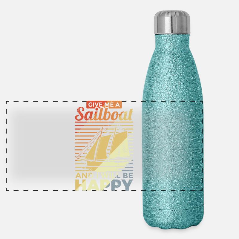 Voile d’époque Gourde isotherme panoramique pailletée 500 ml