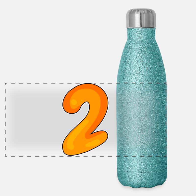 2 Gourde isotherme panoramique pailletée 500 ml