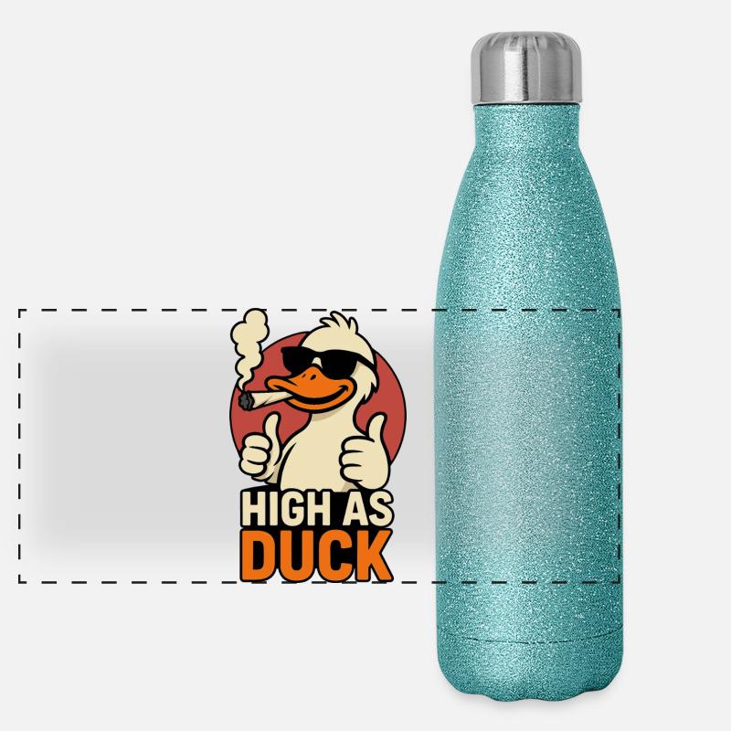 High as Duck - THC Ente Gourde isotherme panoramique pailletée 500 ml