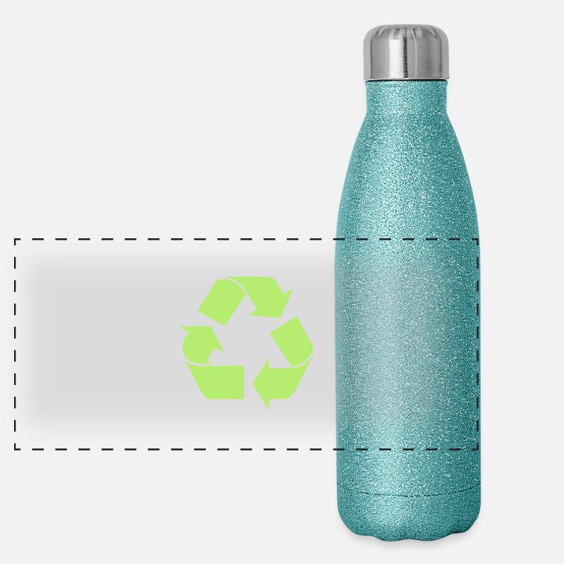 Recycle Panorama Glitzer Isolierflasche 500 ml