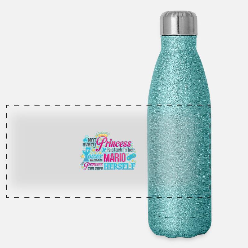 This Princess Panoramic Glitter Thermal Bottle 500 ml