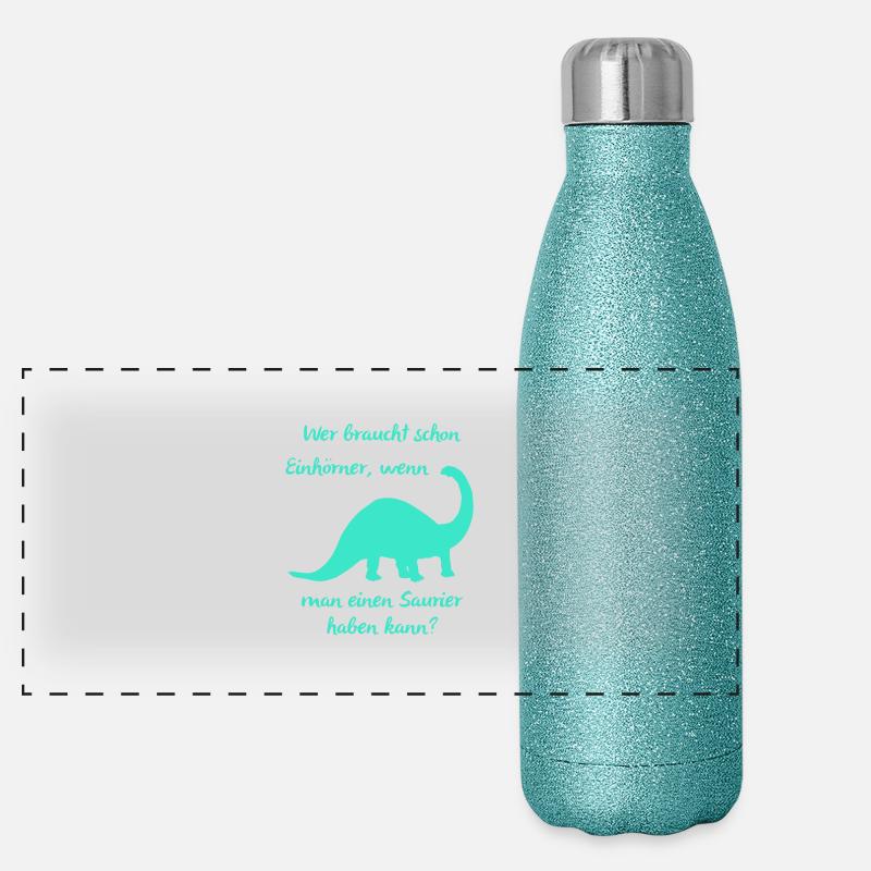 Dino Panorama Glitzer Isolierflasche 500 ml