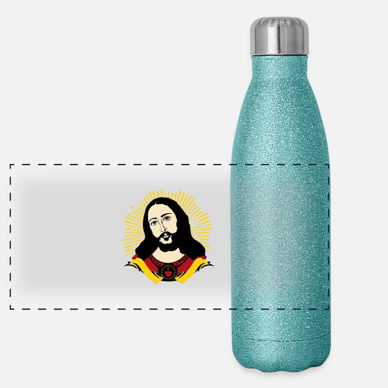 jesus de Panorama Glitzer Isolierflasche 500 ml