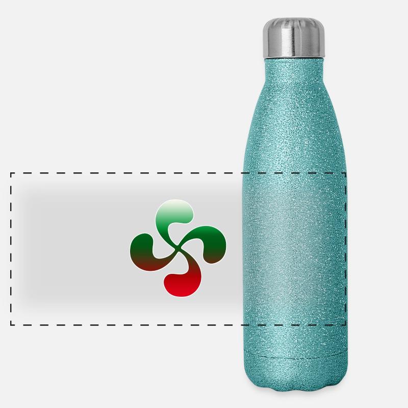 Croix Basque design 101 Gourde isotherme panoramique pailletée 500 ml