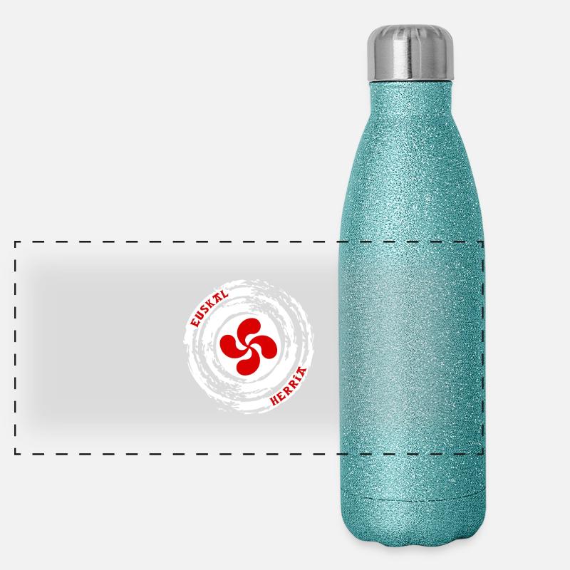 Croix Basque design 105 Gourde isotherme panoramique pailletée 500 ml